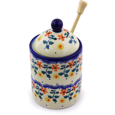 Jar with Lid with Opening in pattern D176