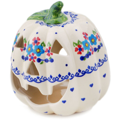 Pattern D55 in the shape Jack O Lantern Candle Holder