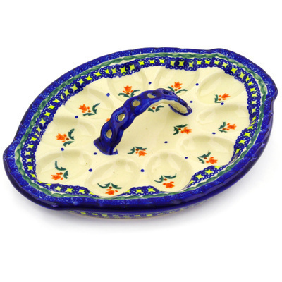Pattern D7 in the shape Egg Plate