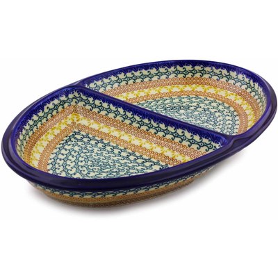 Divided Dish in pattern D168