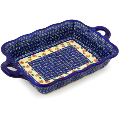 Rectangular Baker with Handles in pattern D5