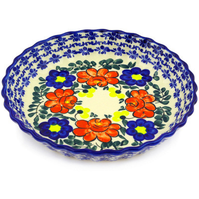 Fluted Pie Dish in pattern D141