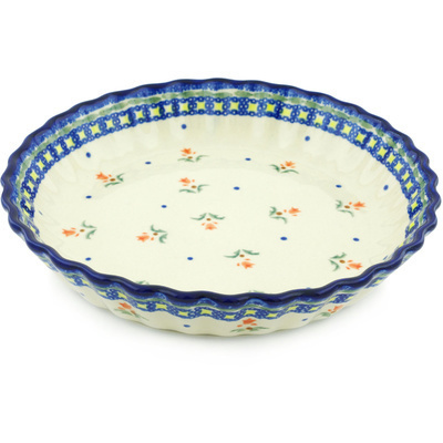 Fluted Pie Dish in pattern D7