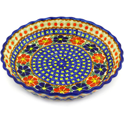 Pattern D27 in the shape Fluted Pie Dish