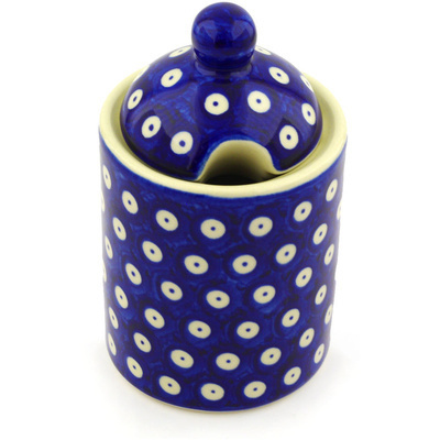 Pattern D21 in the shape Jar with Lid with Opening