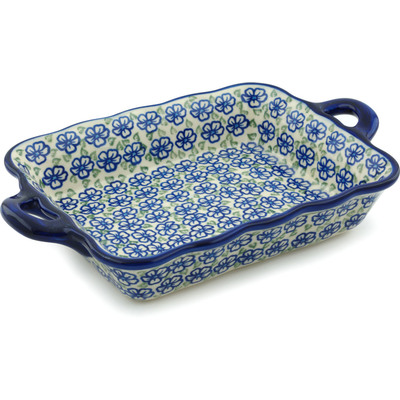 Rectangular Baker with Handles in pattern D137