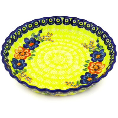 Pattern D64 in the shape Fluted Pie Dish