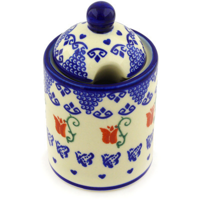 Jar with Lid with Opening in pattern D38
