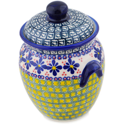 Pattern D46 in the shape Jar with Lid and Handles