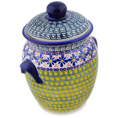 Jar with Lid and Handles in pattern D46