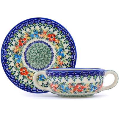 Bouillon Cup with Saucer in pattern D156