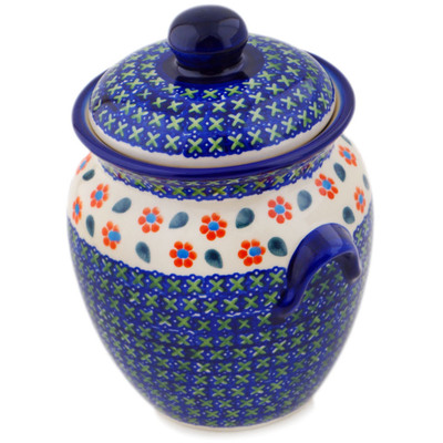 Pattern D5 in the shape Jar with Lid and Handles