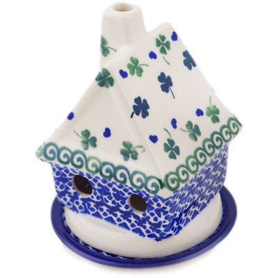 House Shaped Candle Holder in pattern D348