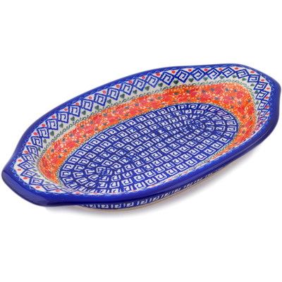 Platter with Handles in pattern D39