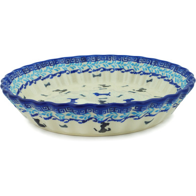 Fluted Pie Dish in pattern D285