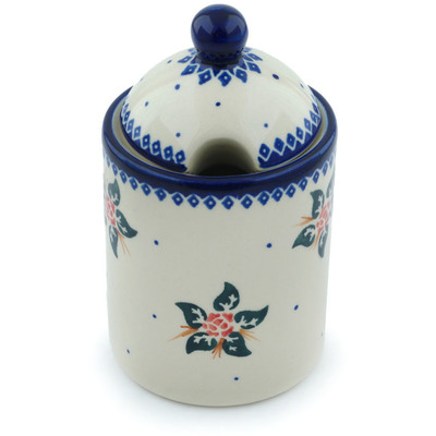 Jar with Lid with Opening in pattern D16