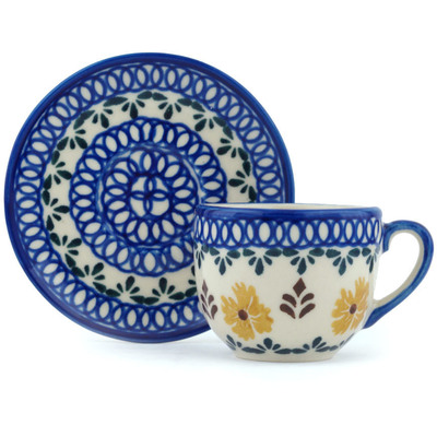 Espresso Cup with Saucer in pattern D164