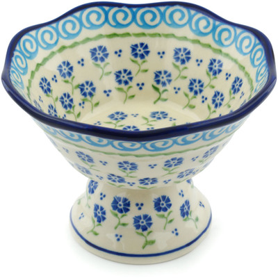 Bowl with Pedestal in pattern D35