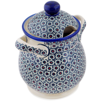 Jar with Lid and Handles in pattern D172