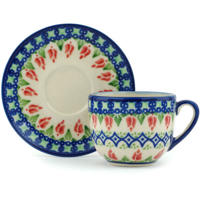 Espresso Cup with Saucer in pattern D24