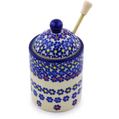 Honey Jar with Dipper in pattern D131
