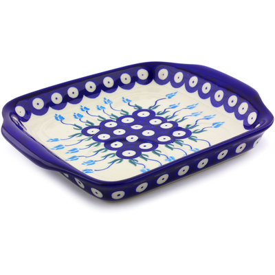 Pattern D107 in the shape Tray with Handles