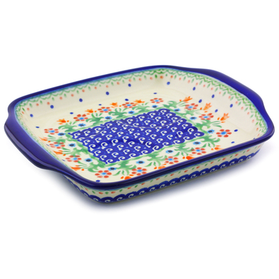 Pattern D19 in the shape Tray with Handles